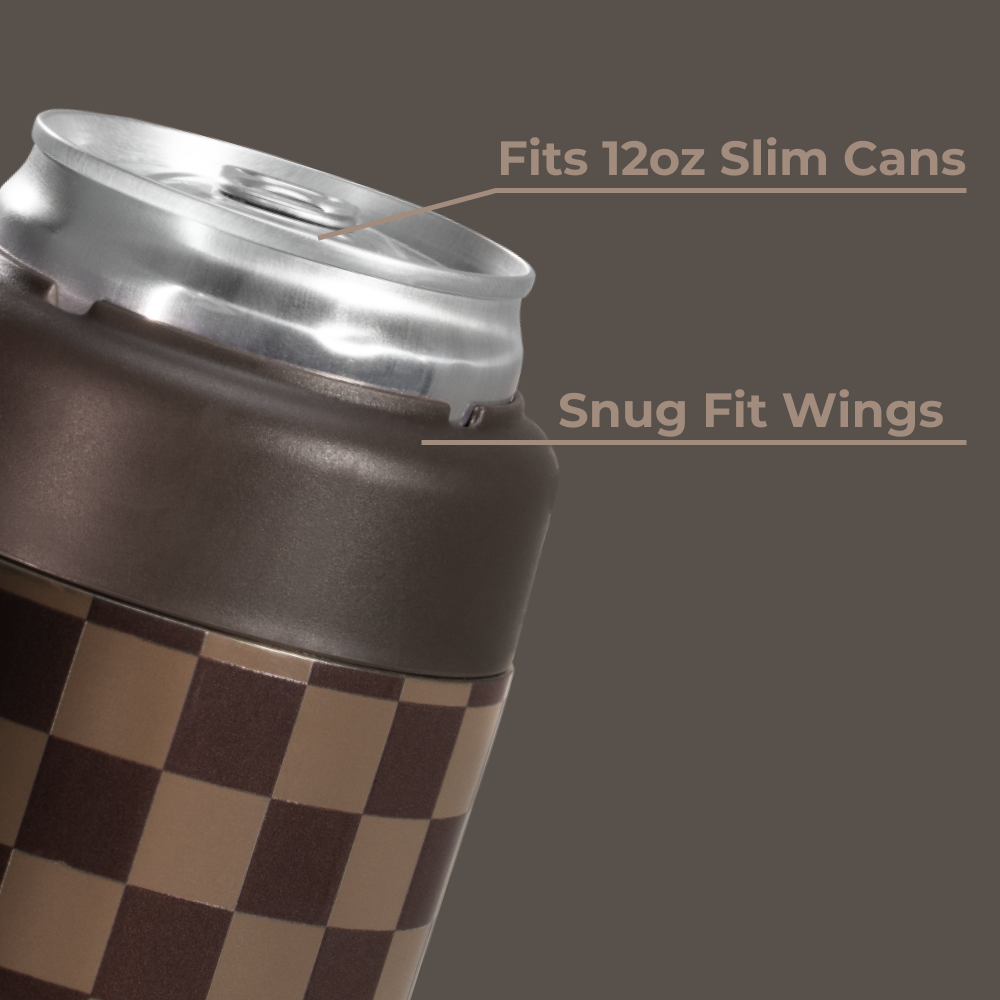 Autumn Checkers - Can Cooler (Slim) z3yfl pedtn
