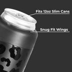 Black Leopard - Can Cooler (Slim) fp0cj j0256