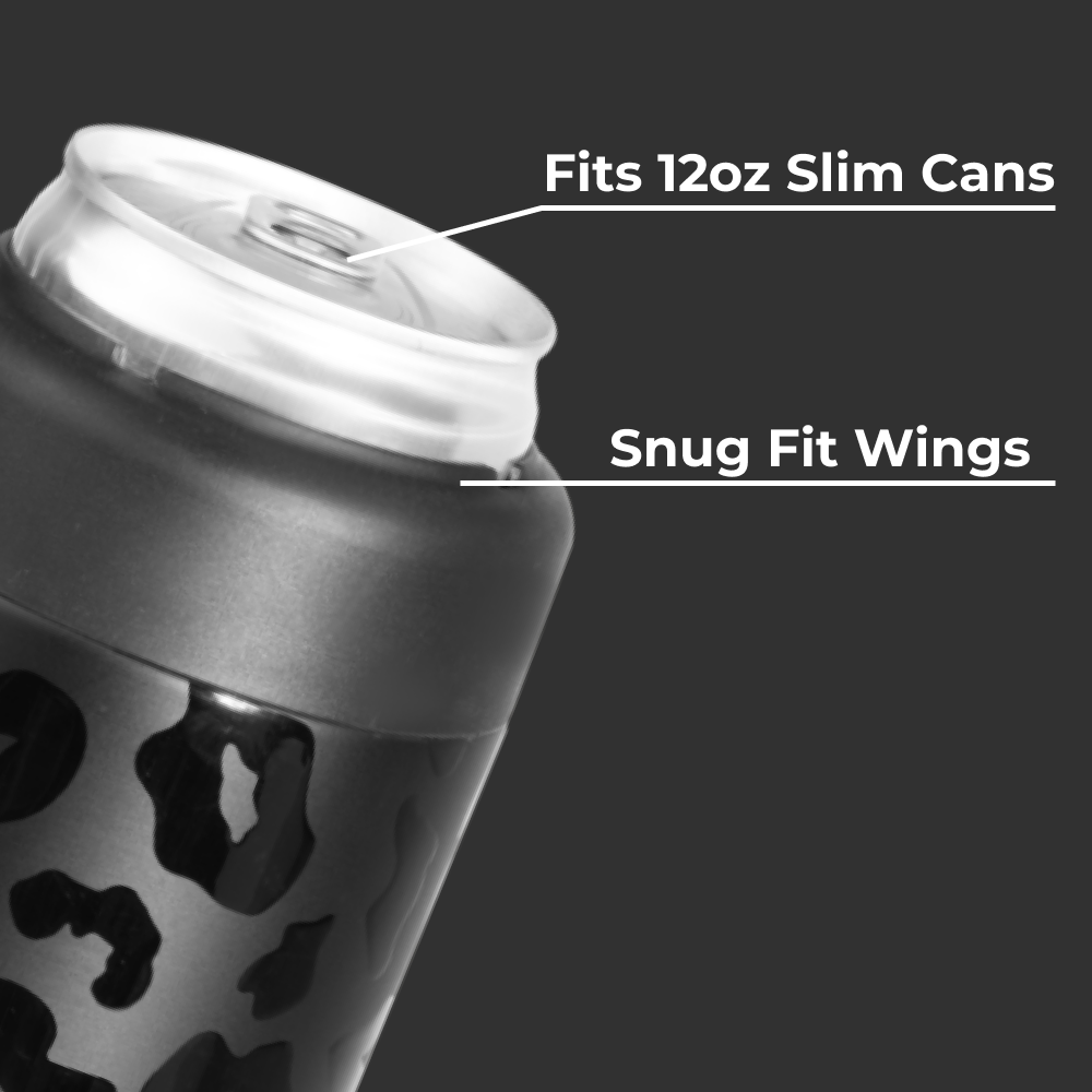 Black Leopard - Can Cooler (Slim) fp0cj j0256