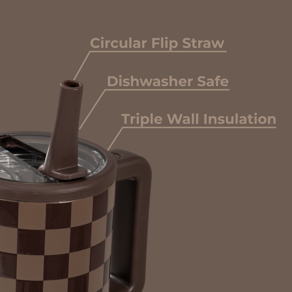 Autumn Checkers - Traveler (20oz) 4u98e ujkrg